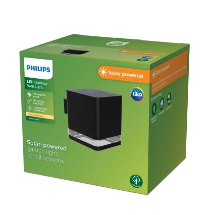 Philips - LED aurinkokäyttöinen seinävalaisin VIRONA LED/1,8W/3,7V 2600 mAh 2700K IP44