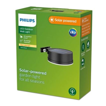 Philips - LED aurinkokäyttöinen seinävalaisin VYNCE LED/1,5W/3,7V 1500 mAh IP44