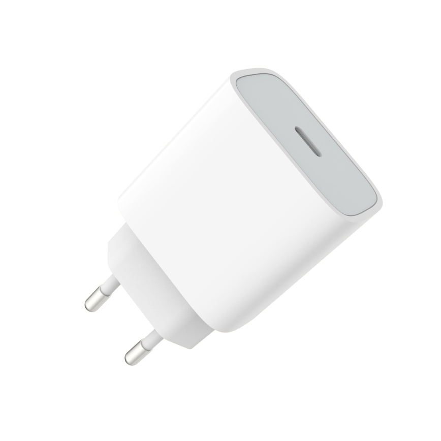 Pikalatausadapteri Power Delivery 20W USB-C valkoinen
