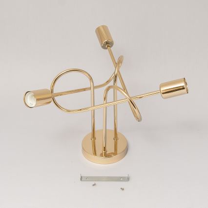 Pinnalle asennettava kattokruunu OXFORD 3xE27/15W/230V, kultainen