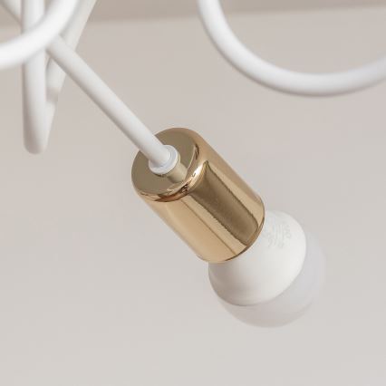 Pinnalle asennettava kattokruunu OXFORD 3xE27/15W/230V, kultainen/valkoinen