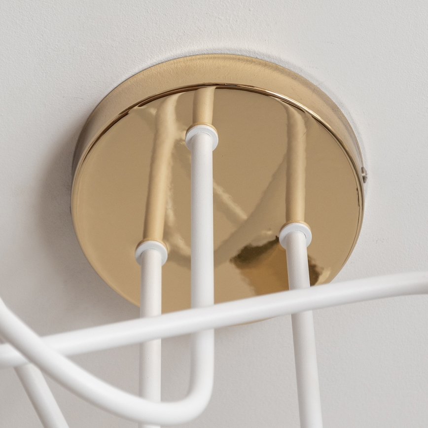 Pinnalle asennettava kattokruunu OXFORD 3xE27/15W/230V, kultainen/valkoinen