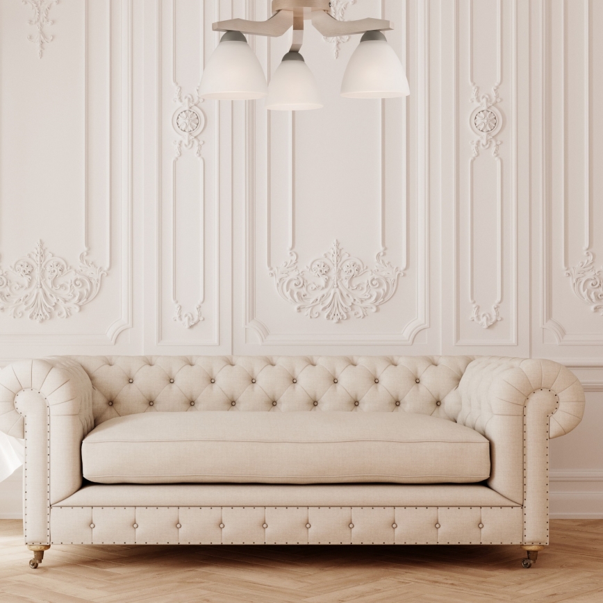 Pinnallinen kattovalaisin ADRIANO 3xE27/60W/230V pyökki