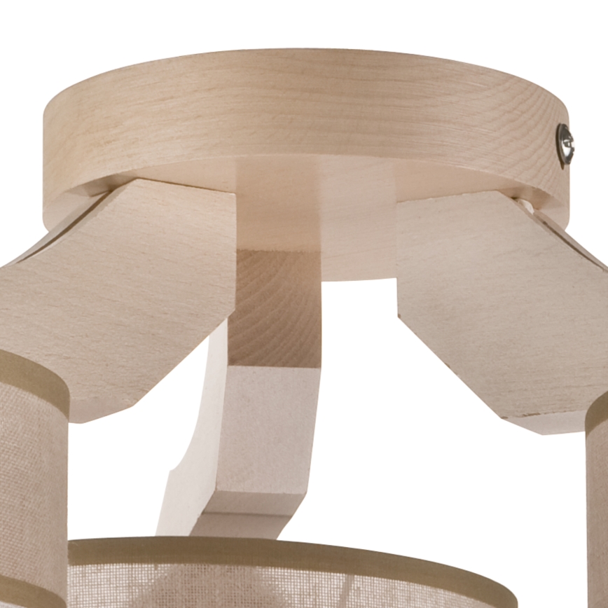 Seinävalaisin ANDREA 3xE27/60W/230V pyökki