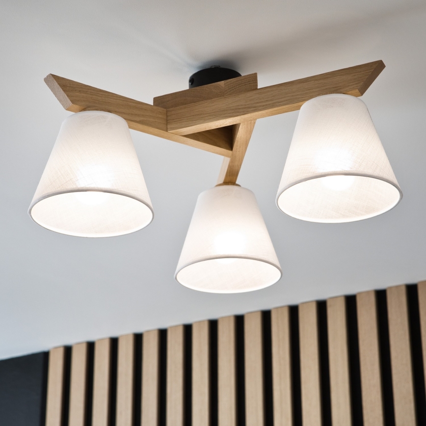 Pinnallinen kattovalaisin ANTONIO 3xE14/40W/230V tammi