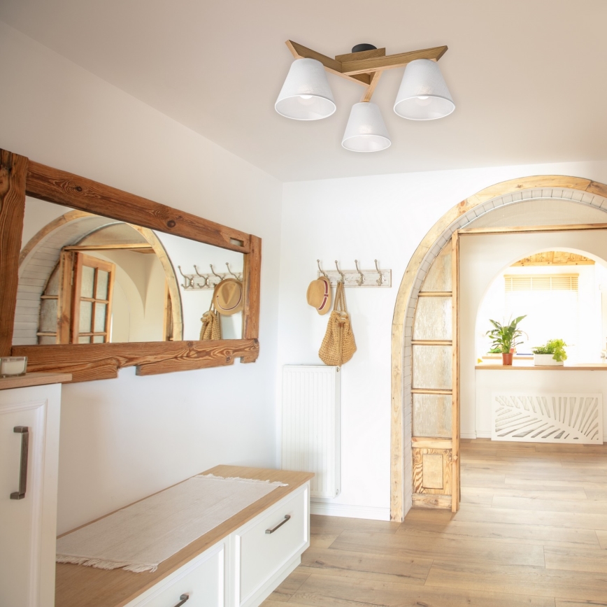 Pinnallinen kattovalaisin ANTONIO 3xE14/40W/230V tammi