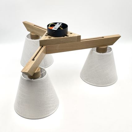 Pinnallinen kattovalaisin ANTONIO 3xE14/40W/230V tammi