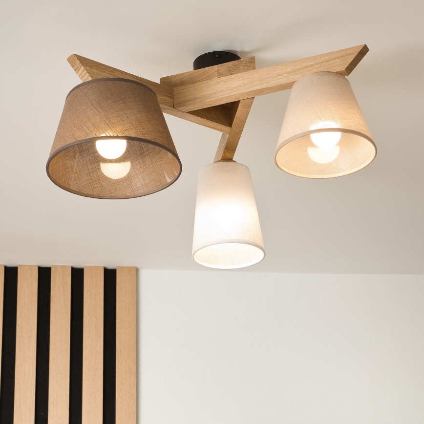 Pinnallinen kattovalaisin ANTONIO 3xE14/40W/230V tammi