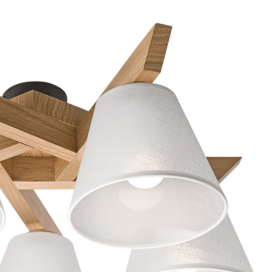 Pinnattu kattovalaisin ANTONIO 5xE14/40W/230V tammi