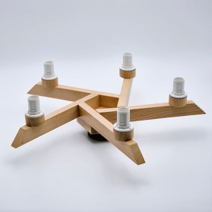 Pinnattu kattovalaisin ANTONIO 5xE14/40W/230V tammi