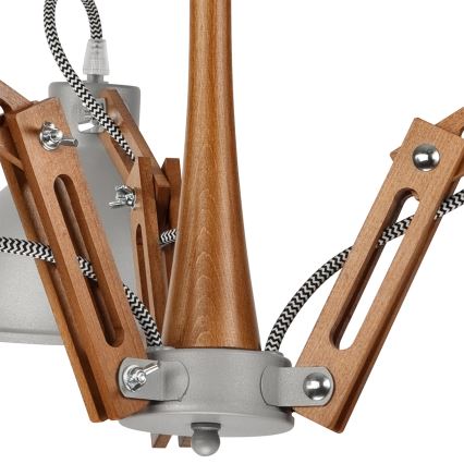 Pinnallinen kattovalaisin MARCELLO 3xE27/60W/230V pyökki