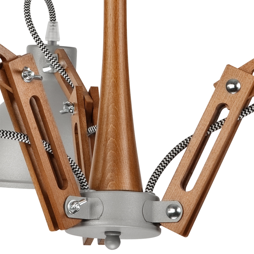 Pinnallinen kattovalaisin MARCELLO 3xE27/60W/230V pyökki