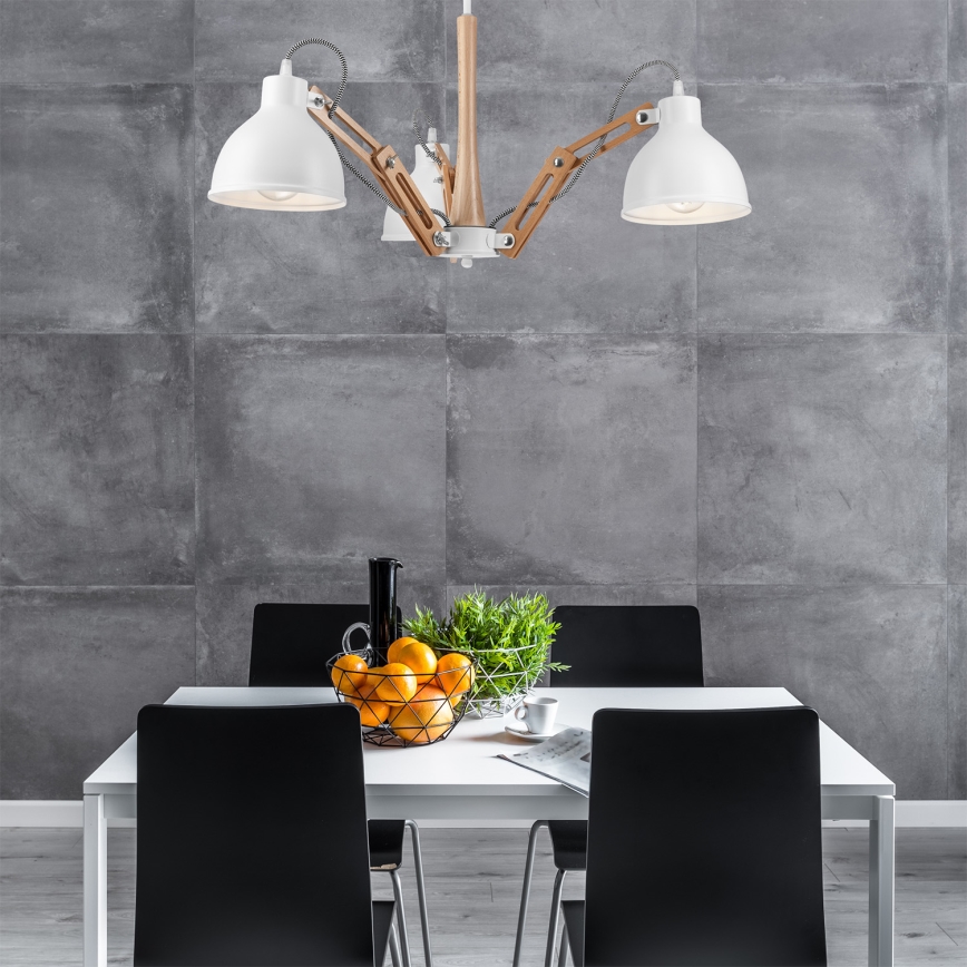 Pinnallinen kattovalaisin MARCELLO 3xE27/60W/230V pyökki