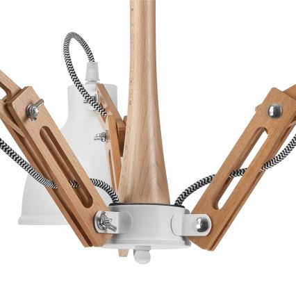 Pinnallinen kattovalaisin MARCELLO 3xE27/60W/230V pyökki