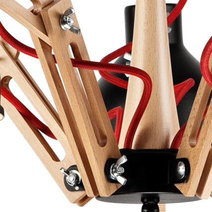 Pinnallinen kattovalaisin MARCELLO 5xE27/60W/230V pyökki