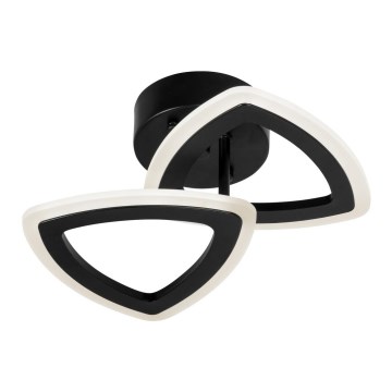 Pinta-asennettava kattokruunu 2xLED/16W/230V musta