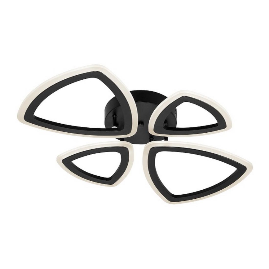 Pinta-asennettava kattokruunu 4xLED/22W/230V musta