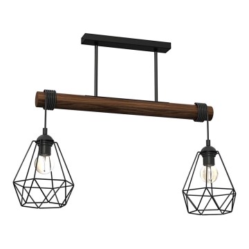 Pinta-asennettava kattokruunu ACERO 2xE27/60W/230V