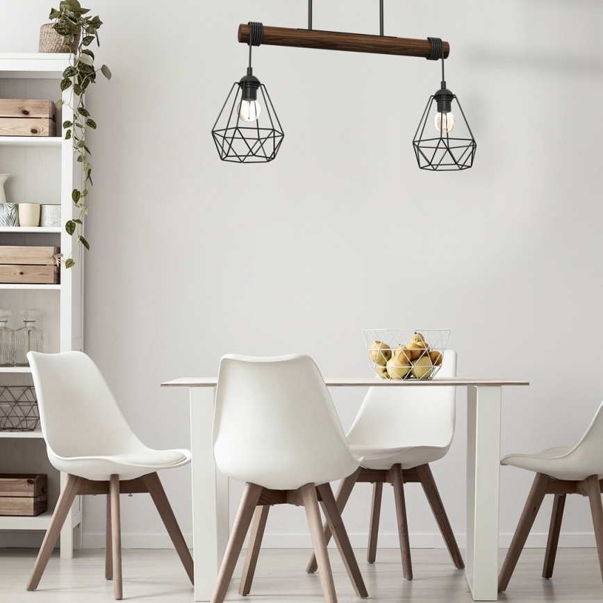 Pinta-asennettava kattokruunu ACERO 2xE27/60W/230V