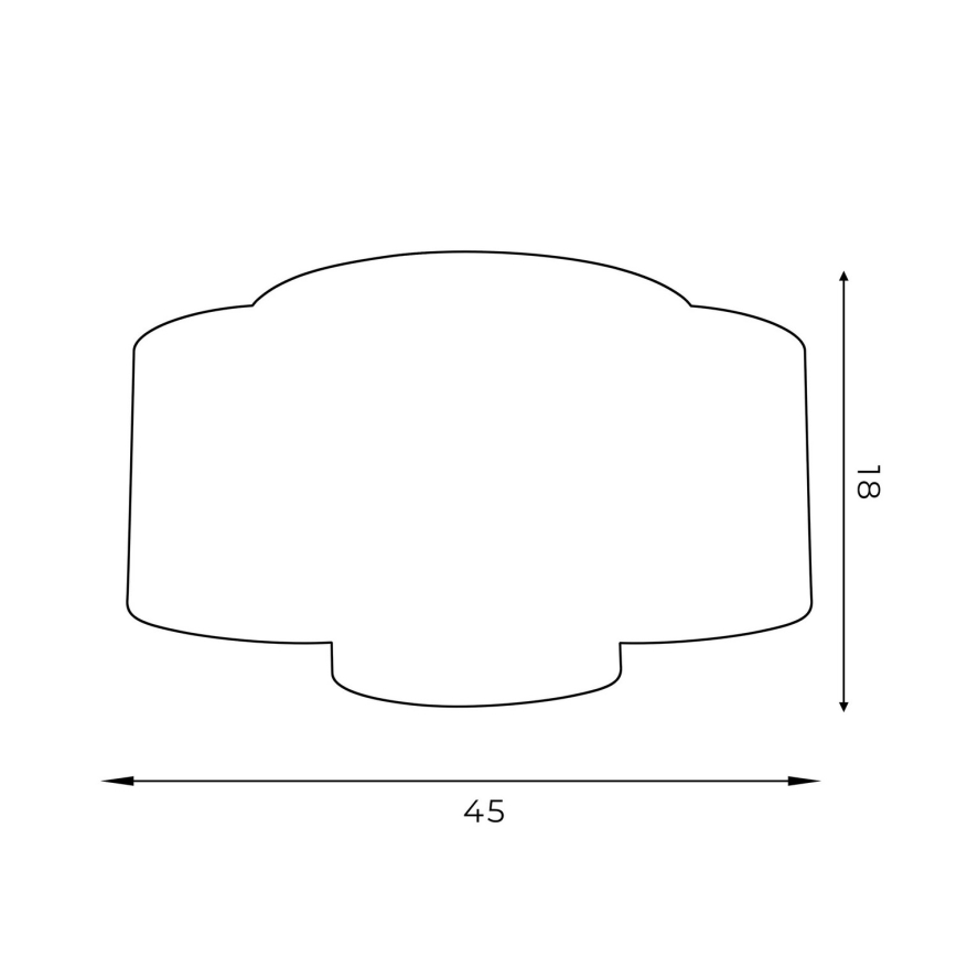 Pinta-asennettava kattokruunu ARDEN 3xE27/60W/230V valkoinen/kulta