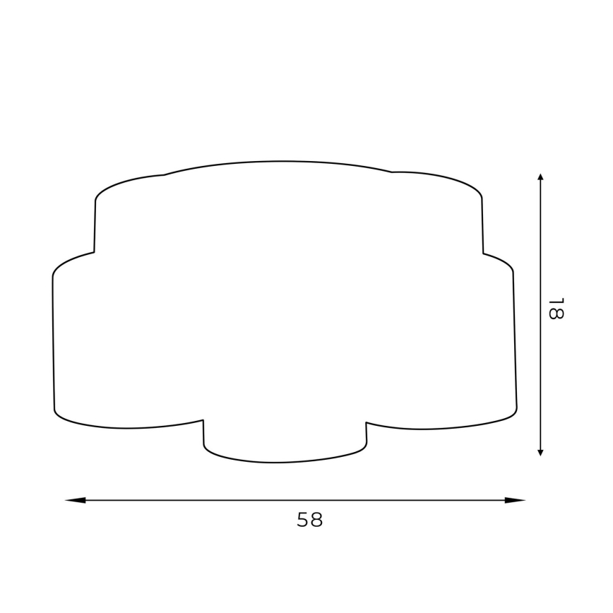 Pinta-asennettava kattokruunu ARDEN 5xE27/60W/230V vihreä/kulta