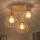 Pinta-asennettava kattokruunu AUDREY 3xE27/15W/230V beige