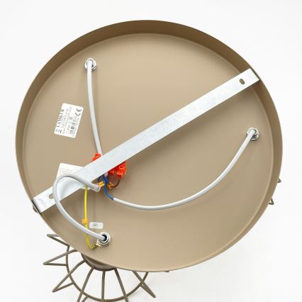 Pinta-asennettava kattokruunu AUDREY 3xE27/15W/230V beige