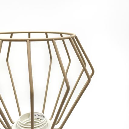 Pinta-asennettava kattokruunu AUDREY 3xE27/15W/230V beige