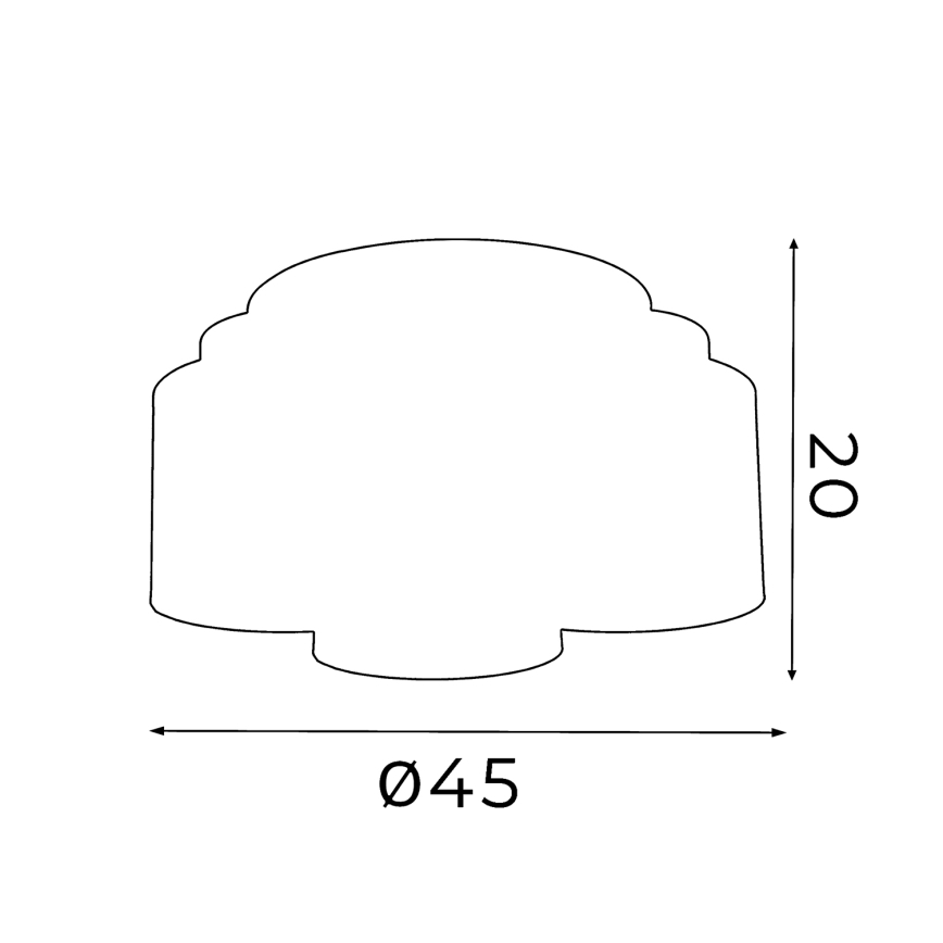 Pinta-asennettava kattokruunu FRODI 3xE27 / 60W / 230V musta