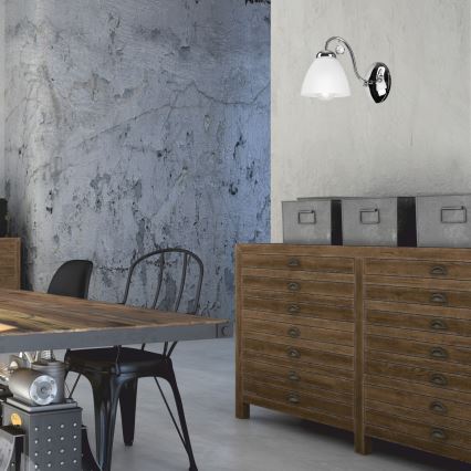 Pinta-asennettava kattokruunu MIRANDA 5xE27/60W/230V kiiltävä kromi