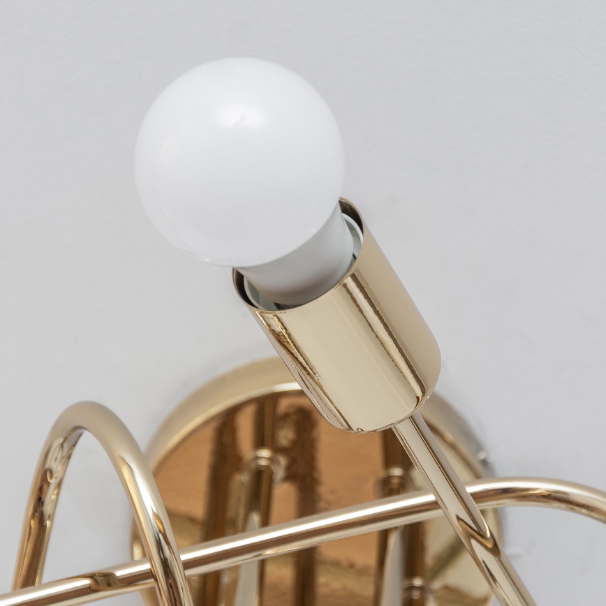 Pinta-asennettava kattokruunu OXFORD 5xE27/15W/230V kultainen