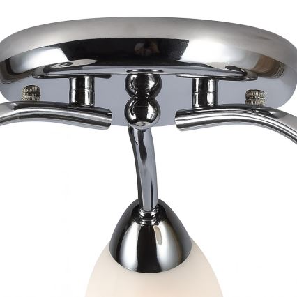 Pinta-asennettava kattokruunu PORTOS 3xE14/10W/230V kiiltävä kromi