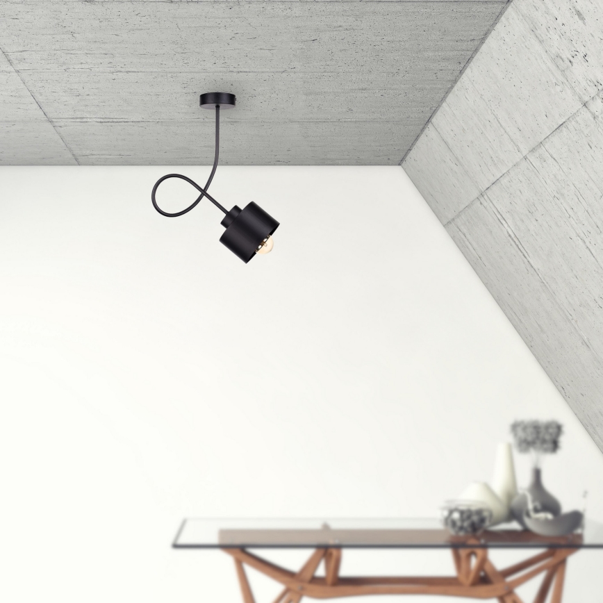 Pinta-asennettava kattokruunu SIMPLY BLACK 1xE27/60W/230V