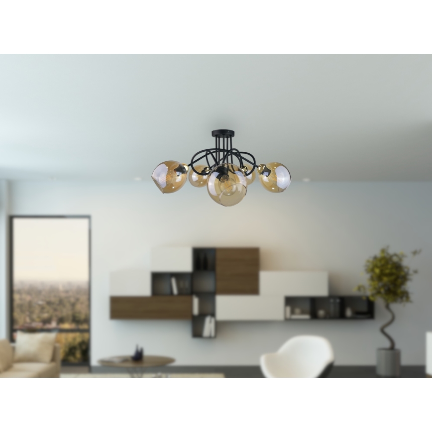 Pinta-asennettava kattokruunu VENUS GOLD 5xE27/60W/230V