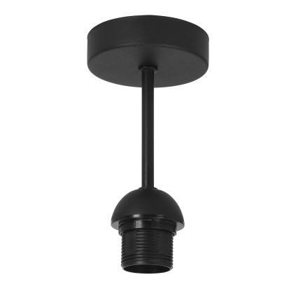 Pinta-asennettava kattovalaisin BORHO 1xE27/60W/230V halkaisija 40 cm musta/juutti