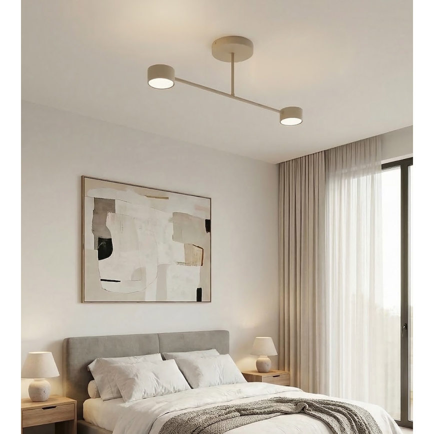 Pinta-asennettava kattovalaisin HALO 2xGX53/10W/230V beige
