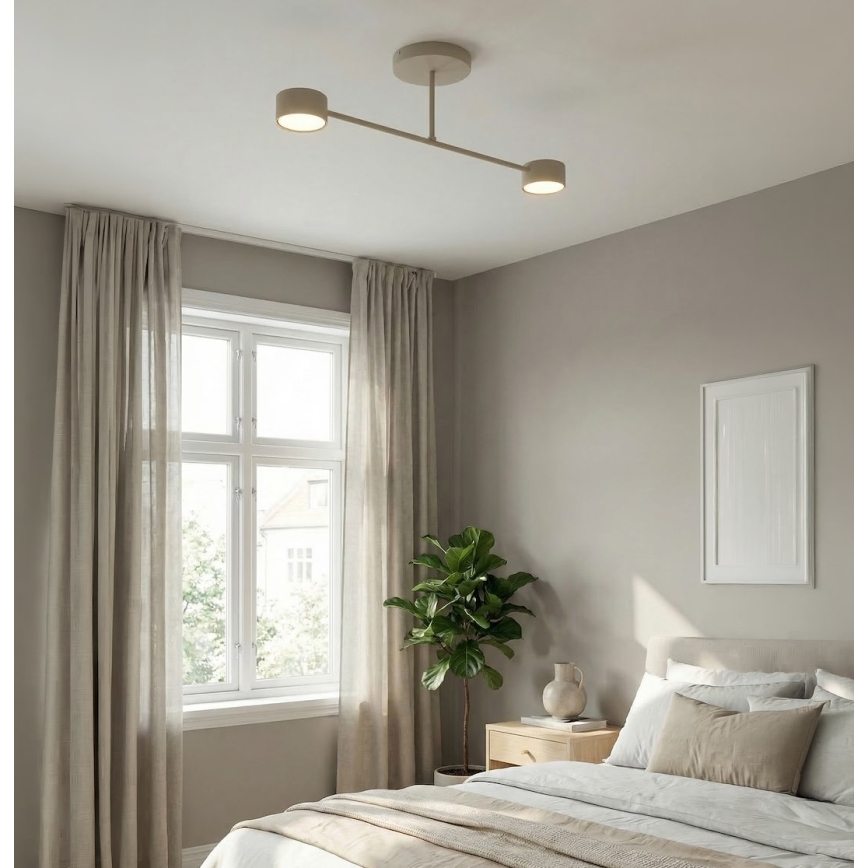 Pinta-asennettava kattovalaisin HALO 2xGX53/10W/230V beige
