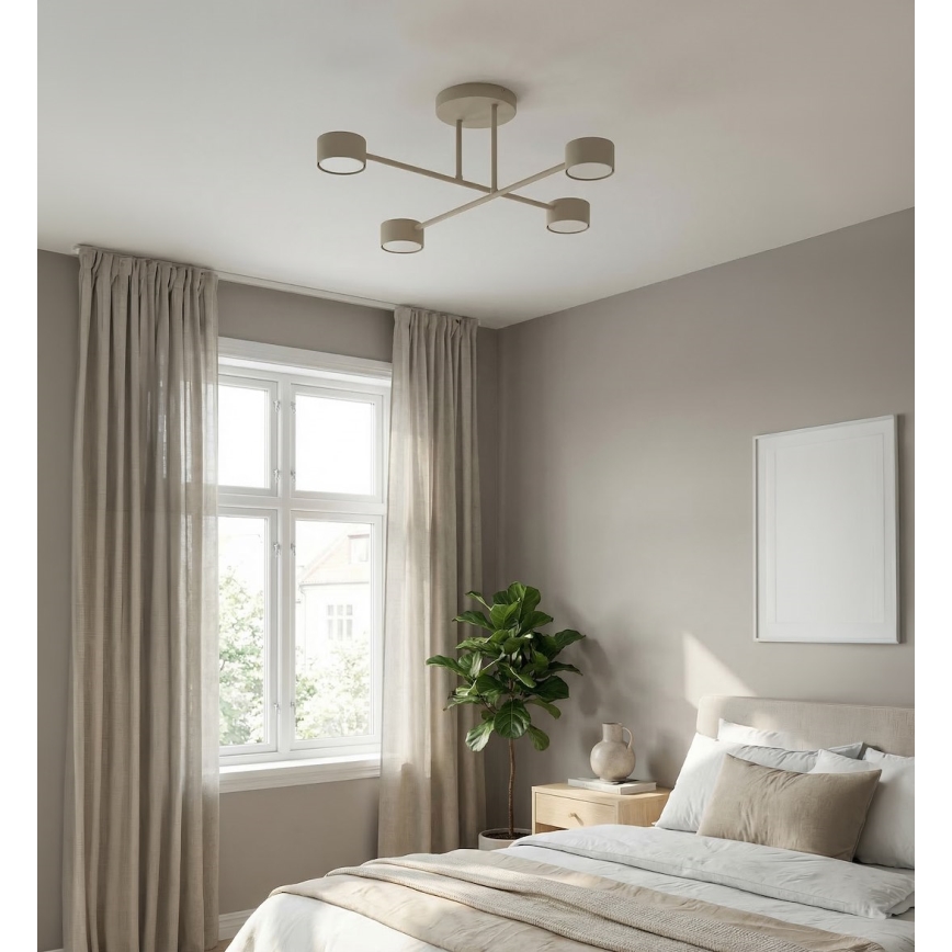 Pinta-asennettava kattovalaisin HALO 4xGX53/10W/230V beige