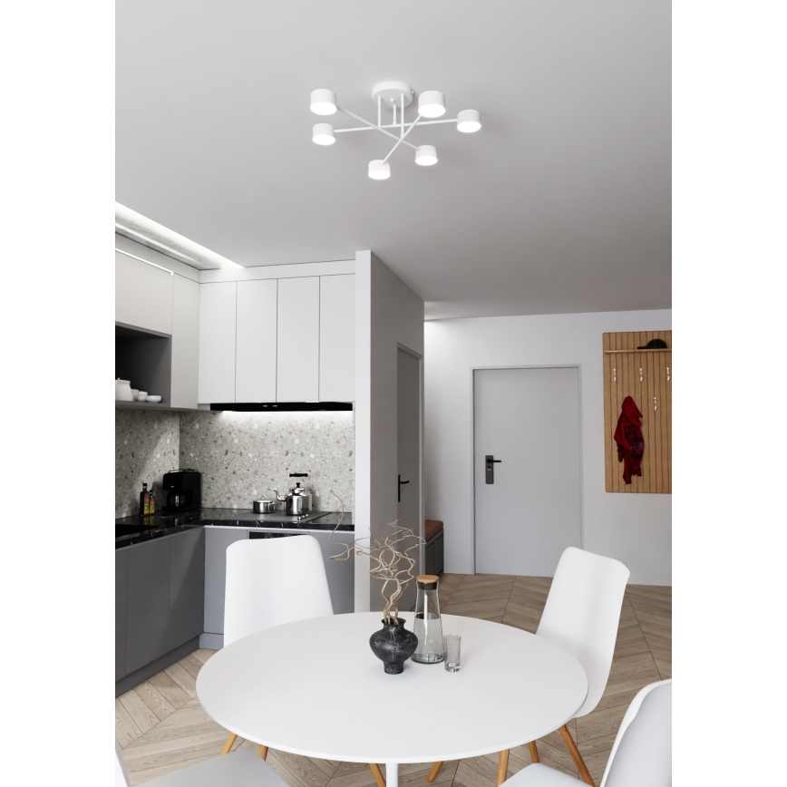 Pinta-asennettava kattovalaisin HALO 6xGX53/10W/230V valkoinen