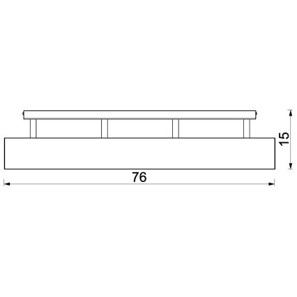 Pinta-asennettava kattovalaisin MAISON 4xGU10/8W/230V tammi