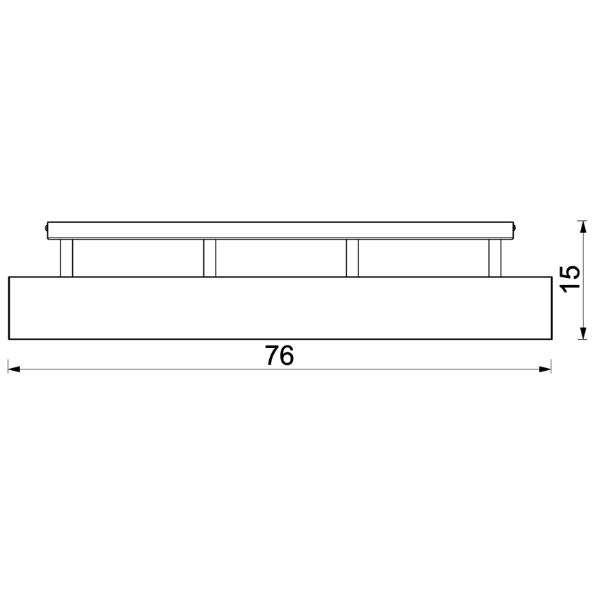 Pinta-asennettava kattovalaisin MAISON 4xGU10/8W/230V tammi