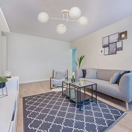 Pinta-asennettava kattovalaisin MOON 4xE27/15W/230V, kermanvärinen