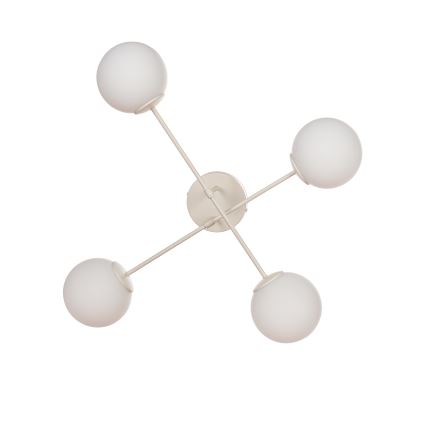 Pinta-asennettava kattovalaisin MOON 4xE27/15W/230V, kermanvärinen