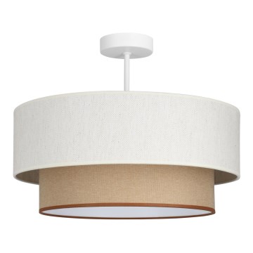 Pinta-asennettava kattovalaisin NATIA 1xE27/60W/230V halkaisija 45 cm valkoinen/ruskea