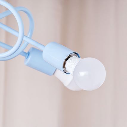 Pinta-asennettava kattovalaisin OXFORD 3xE27/15W/230V sininen