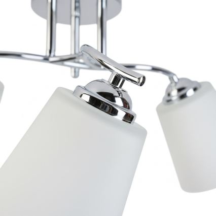 Pinta-asennettava kattovalaisin PAFOS 3xE27/15W/230V kiiltävä kromi