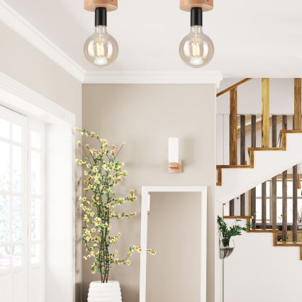 Pinta-asennettava kattovalaisin VITO 1xE27/60W/230V pyökki