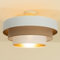 Pinta-asennettava kattovalaisin WENTA 1xE27/60W/230V, halkaisija 50 cm, valkoinen/ruskea