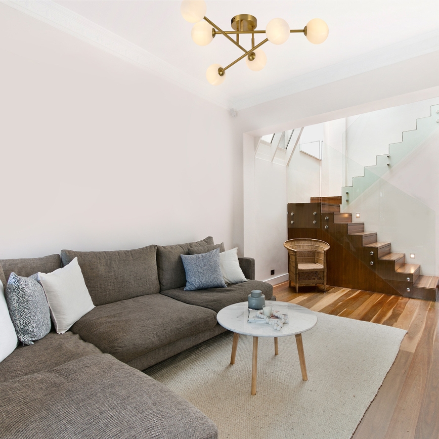 Pinta-asenteinen kattovalaisin DORADO 6xG9/28W/230V, kultainen