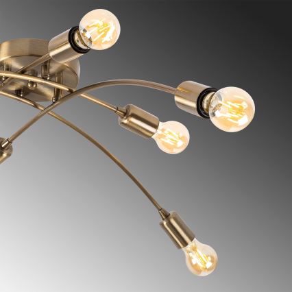 Pinta-asetettava kattokruunu BANANA 8xE27/40W/230V